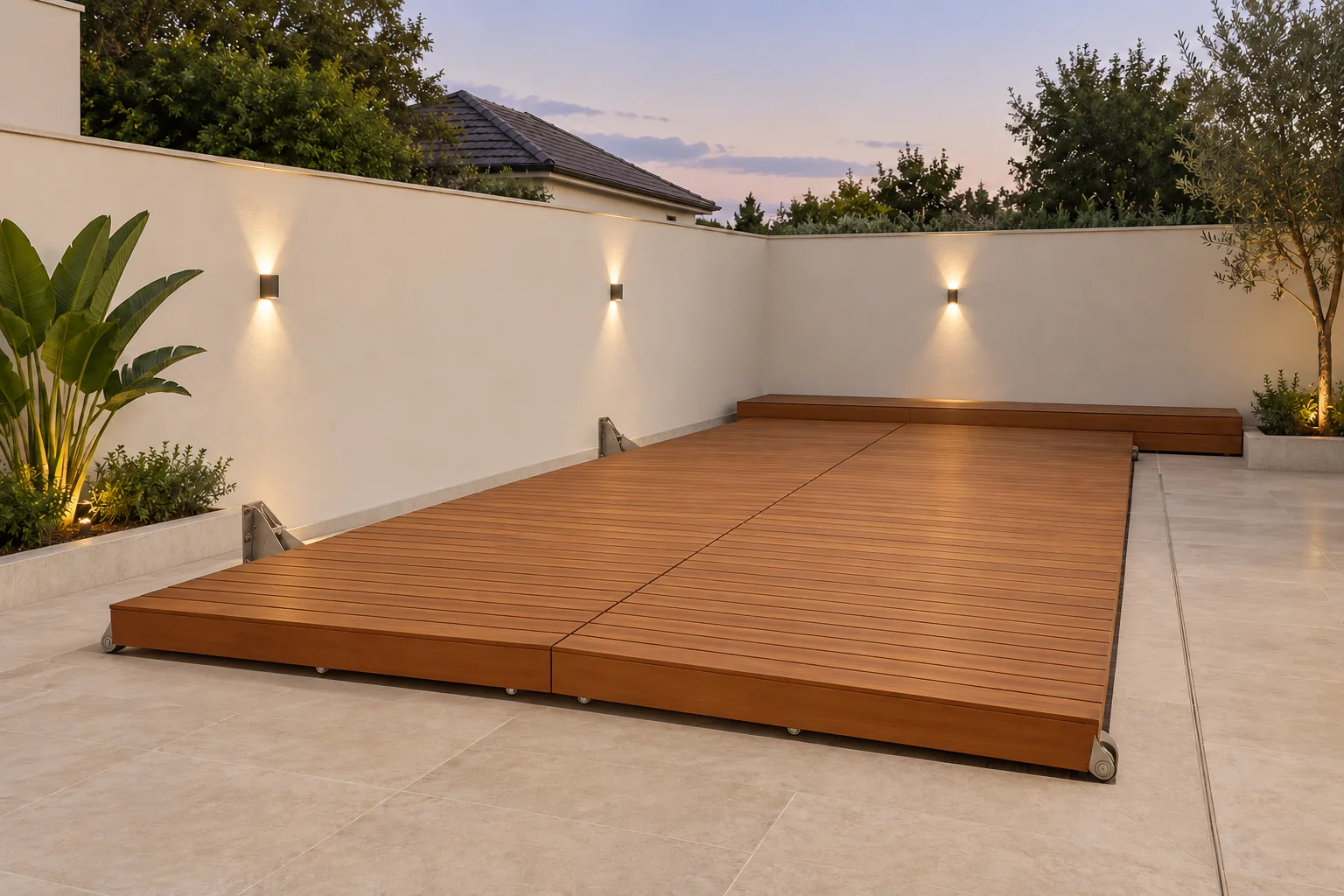 Folding Pool Deck Cover Kit